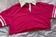 crop polo top