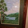 Oil painting - Tree by the River - Framed Image 6