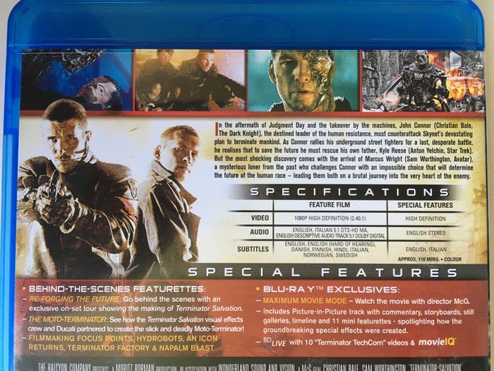 Terminator: Salvation [2009] Christian Bale [Blu-ray slimbox Movie]