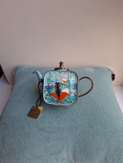 Antique Charlotte di Vita miniature teapot