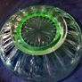 Nice pressed glass uranium bowl Image 3