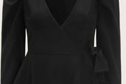 Plus Size (22) Shein Tie Wrap Peplum Top. New