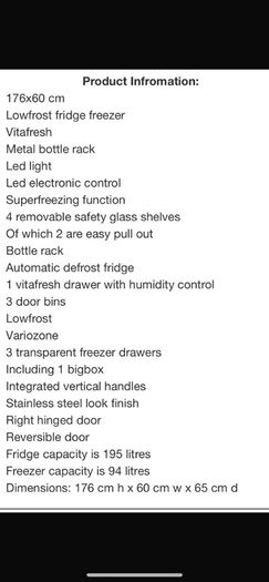 Bosch Fridge / Freezer