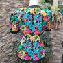 Vintage floral blouse 70s to 90s made in USA Image 5