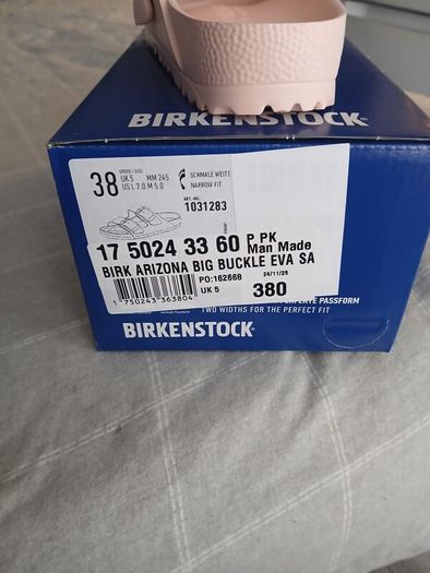 Birkenstock Arizona Sandals Pink Brand New Size 5