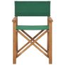 Directors Chair Solid Teak Wood Green Image 8
