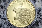 Slovakia 5 Euro Shiny Coin 2023 - Brown Bear - Fauna and flora in Slovakia