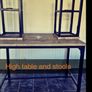 Bar Table  and high stools Image 2