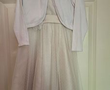 Girls Dress & Cardigan 3-4yrs