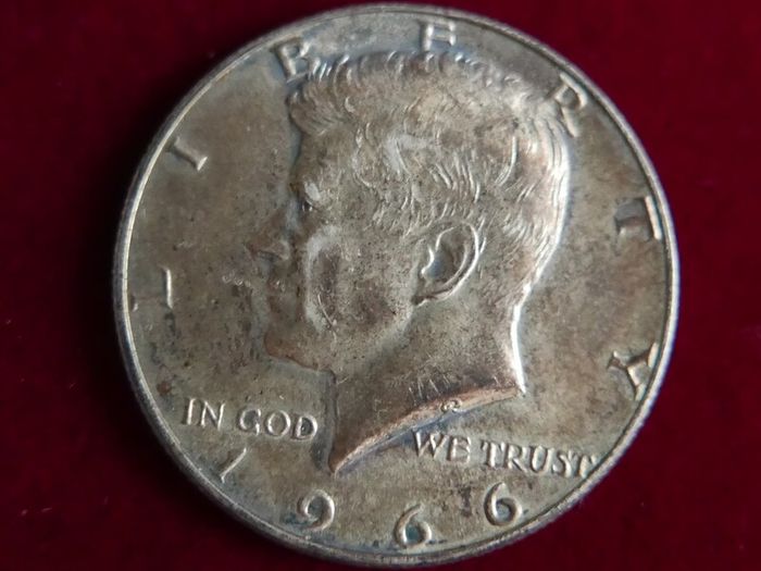Vintage Half Dollar, Kennedy Half Dollar, 1966