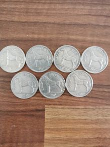 7 irish half crowns 1962 to 1967