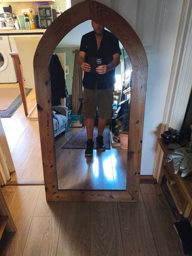 Large gothic arch mirror