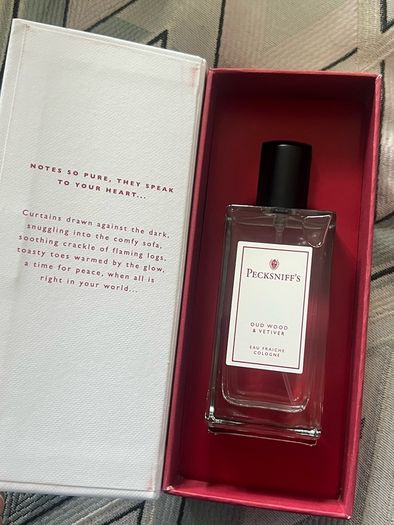 pecksniffs oud wood and vetiver eau fraiche cologne brand new 100ml