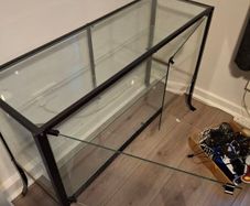 Glass display cabinet