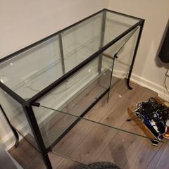 Glass display cabinet