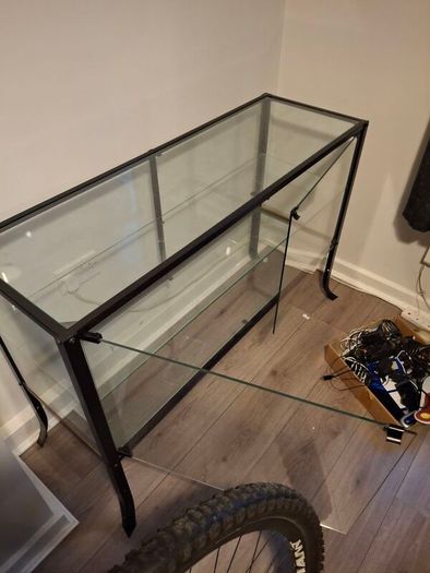 Glass display cabinet