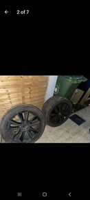 2 sets .....audi andskoda alloys