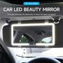Car Interior Mirrors Sun Visor Plate LED HD Makeup Mirror for Girls Women Rechargeable Fill Light Universal Thin Vanity Mirror Image 2