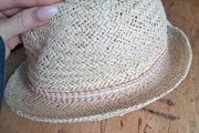 Brand New with Tags Age 1-2 Years Natural Pink Trim Trilby Hat