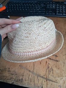 Brand New with Tags Age 1-2 Years Natural Pink Trim Trilby Hat