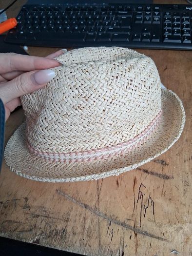 Brand New with Tags Age 1-2 Years Natural Pink Trim Trilby Hat