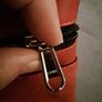 Red Leather Multi-Zip Crossbody Bag Image 5