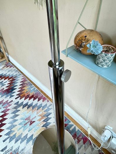 Danish Arc Chrome Floor Lamp, Bo Concept