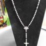 Vintage 925 Sterling Silver Filigran Rosary Image 3