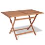 vidaXL 5 Piece Garden Dining Set Solid Teak Wood Image 2