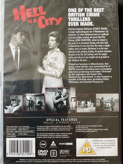 Hell is a City.     Film.  DVD.