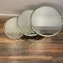 Nest of 3 mirror tables Image 2