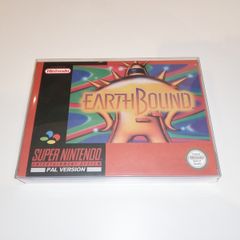 SALE! Earthbound SNES Repro Cartridge - Box Art - Box Protector All New Mint Reproduction - Very Limited Stock!