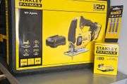 STANLEY Fatmax V20 Jigsaw kit includes 2 x 2ah 18v batteries, charger and DeWalt blades