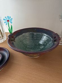 Michael Kennedy Handmade Ceramic Wave Bowl
