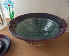 Michael Kennedy Handmade Ceramic Wave Bowl