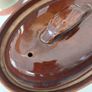 Vintage- Antique style Pearson's of Chesterfield Oval Treacle Glazed Lidded casserole dish Image 3