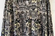 Ladies Grey/Beige/Green Blouse by B Young