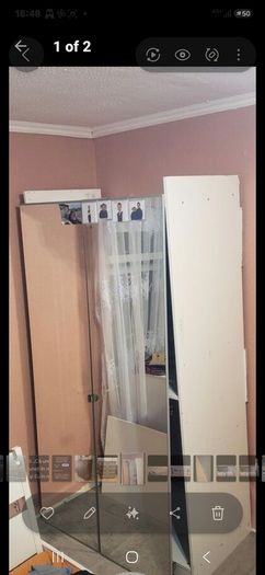 wardrobe 2 mirror doors