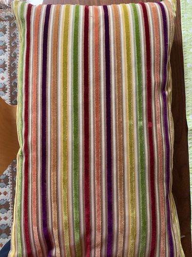 cushion colored stripes
