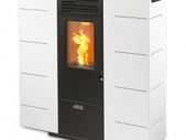 Subtile 6 White Slimline Wood Pellet Stove