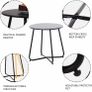 Side Table, Coffee Table, Lightweight, Weather Resistant, Beside Table for Living Room, Hallway, Bedroom, Garden, Terrace, Balcony (MULTIPLE COLOURS) Image 8
