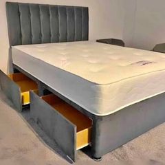 Free double bed +mattress and headboard