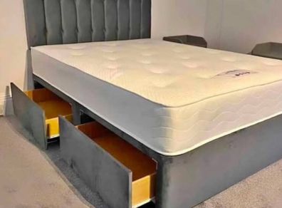 Free double bed +mattress and headboard