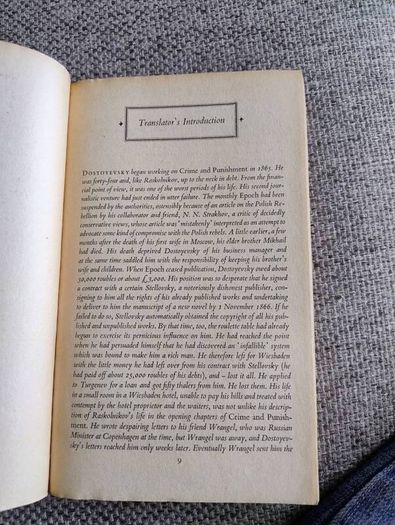 Crime and Punishment 1957 by Fyodor Dostoevsky Penguin Classics in overall good condition see photos FREE STANDARD POSTAGE INCLUDED