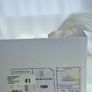 Authentic Dior-ID Low Top Sneakers White Leather with Transparent Rubber Toe Cap Image 9
