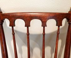 Pair of Edwardian Banister Back Chairs - Stunning!