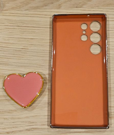 Samsung S23 Ultra Cover with Heart Holder - New