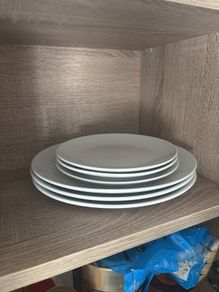 Set of 3 small and 3 big plates (6 total)