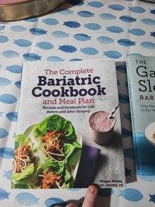 Bariatric cookbook and meal plan.