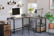 New L Shaped Home Office Computer Study Desk - FREE P&amp;P